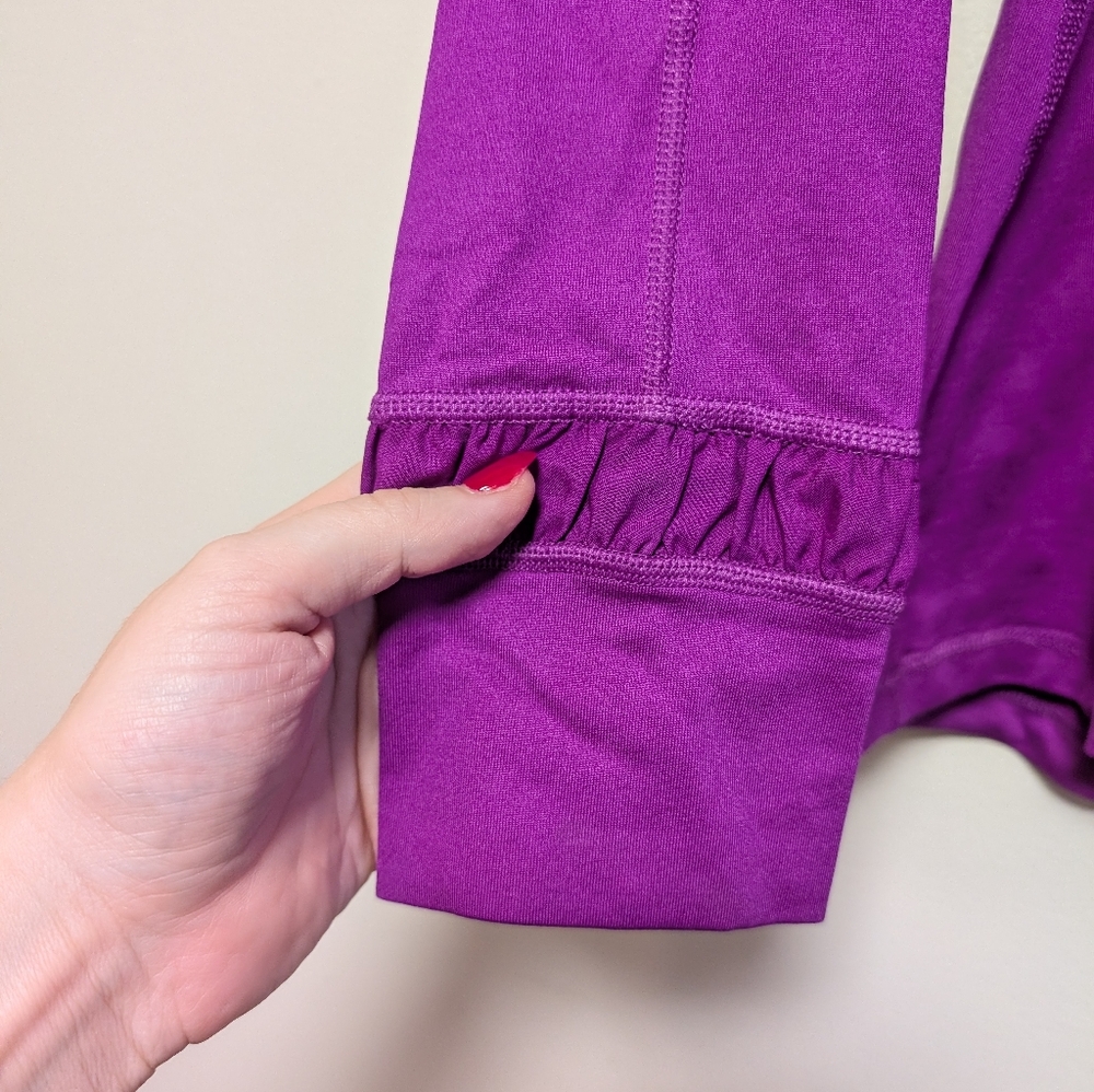 SPANX Purple Zip Front Performance Jacket Women’s… - image 3